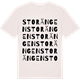 Vintage White t-shirt med Storängen ordlek t-shirt