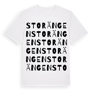 Storängen ordlek t-shirt – ekologisk bomull t-shirt från PinShirt