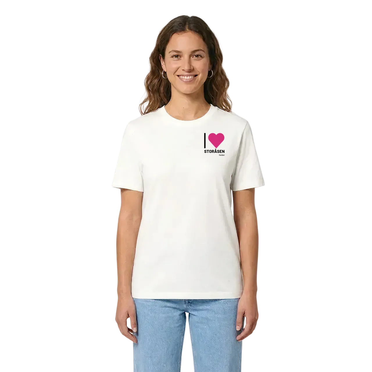 Jag älskar Storåsen t-shirt litet tryck i miljö