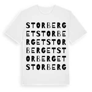 Storberget ordlek t-shirt – ekologisk bomull t-shirt från PinShirt