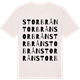 Vintage White t-shirt med Storbrån ordlek t-shirt