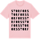 Pink Cotton t-shirt med Storfors ordlek t-shirt