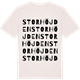 Vintage White t-shirt med Storhöjden ordlek t-shirt