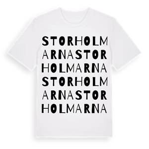 Storholmarna ordlek t-shirt – ekologisk bomull t-shirt från PinShirt