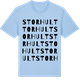 Blue Soul t-shirt med Storhult ordlek t-shirt