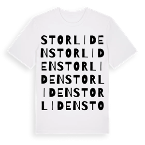 Storliden ordlek t-shirt – ekologisk bomull t-shirt från PinShirt