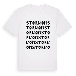 Stormon ordlek t-shirt – ekologisk bomull t-shirt från PinShirt