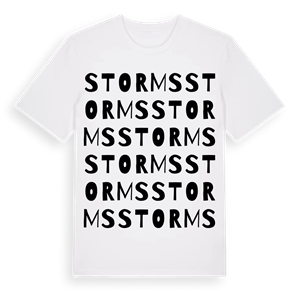 Storms ordlek t-shirt – ekologisk bomull t-shirt från Pinshirt
