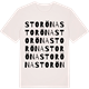 Vintage White t-shirt med Storöna ordlek t-shirt