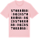 Pink Cotton t-shirt med Storrönningen ordlek t-shirt