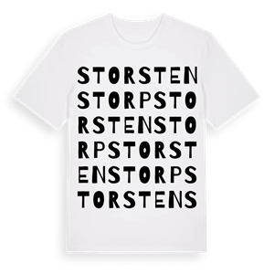 Storstenstorp ordlek t-shirt – ekologisk bomull t-shirt från PinShirt