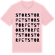 Pink Cotton t-shirt med Storstorpet ordlek t-shirt