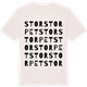 Vintage White t-shirt med Storstorpet ordlek t-shirt