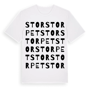 Storstorpet ordlek t-shirt – ekologisk bomull t-shirt från Pinshirt