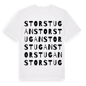 Storstugan ordlek t-shirt – ekologisk bomull t-shirt från PinShirt