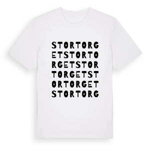 Stortorget ordlek t-shirt – ekologisk bomull t-shirt från PinShirt