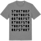 Mid Heather Gray t-shirt med Stortorp ordlek t-shirt