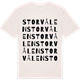 Vintage White t-shirt med Storvålen ordlek t-shirt