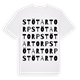 White t-shirt med Stötartorp ordlek t-shirt