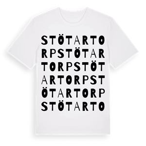 Stötartorp ordlek t-shirt – ekologisk bomull t-shirt från PinShirt