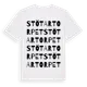 White t-shirt med Stötartorpet ordlek t-shirt