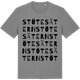 Mid Heather Gray t-shirt med Stötesätern ordlek t-shirt