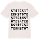 Vintage White t-shirt med Stötesätern ordlek t-shirt