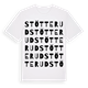 White t-shirt med Stötterud ordlek t-shirt