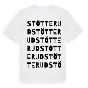 Stötterud ordlek t-shirt – ekologisk bomull t-shirt från Pinshirt