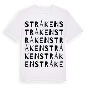Stråken ordlek t-shirt – ekologisk bomull t-shirt från PinShirt