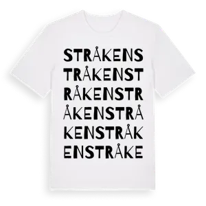 Stråken ordlek t-shirt – ekologisk bomull t-shirt från Pinshirt