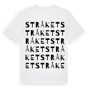 Stråket ordlek t-shirt – ekologisk bomull t-shirt från PinShirt