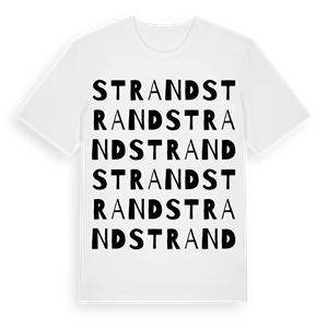 Strand ordlek t-shirt – ekologisk bomull t-shirt från PinShirt