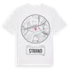 White t-shirt med Strand t-shirt