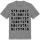 Mid Heather Gray t-shirt med Strandby ordlek t-shirt