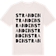 Vintage White t-shirt med Stranden ordlek t-shirt