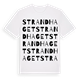 Strandhaget ordlek t-shirt