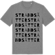 Mid Heather Gray t-shirt med Strandsätter ordlek t-shirt