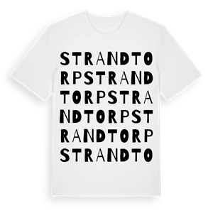 Strandtorp ordlek t-shirt – ekologisk bomull t-shirt från PinShirt