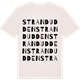 Vintage White t-shirt med Strandudden ordlek t-shirt