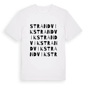 Strandvik ordlek t-shirt – ekologisk bomull t-shirt från PinShirt