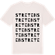Vintage White t-shirt med Streten ordlek t-shirt