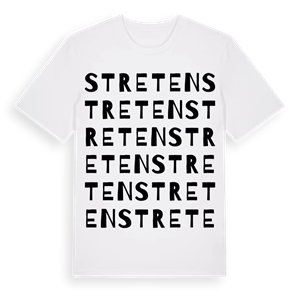 Streten ordlek t-shirt – ekologisk bomull t-shirt från Pinshirt