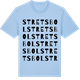 Blue Soul t-shirt med Stretsbol ordlek t-shirt