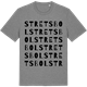 Mid Heather Gray t-shirt med Stretsbol ordlek t-shirt