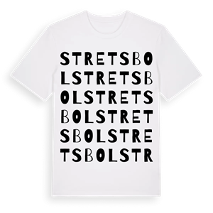Stretsbol ordlek t-shirt – ekologisk bomull t-shirt från PinShirt