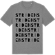 Mid Heather Gray t-shirt med Striden ordlek t-shirt