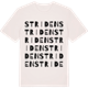 Vintage White t-shirt med Striden ordlek t-shirt