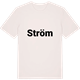 Vintage White t-shirt med Ström fetstil t-shirt