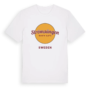 Strömsängen cirkel t-shirt – ekologisk bomull t-shirt från PinShirt